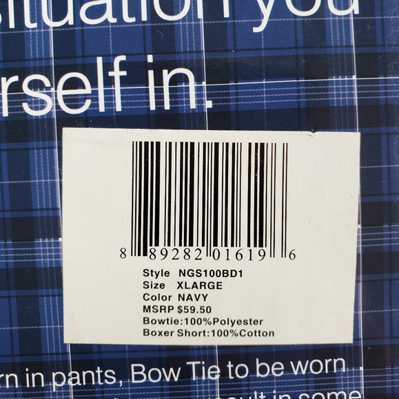 Nick Graham Boxer Short & Bow Tie Set - Picture 3 of 3